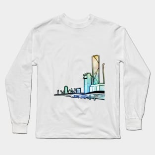 Brisbane City Australia - A Cityscape Long Sleeve T-Shirt